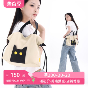 NOXXON猫咪可爱包包单肩高级感日系手提大容量斜挎包设计感小众
