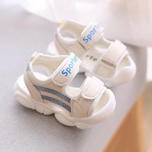巴拉巴柆女宝宝凉鞋学步鞋婴幼儿0-1-3岁软底防滑男小童鞋子韩版