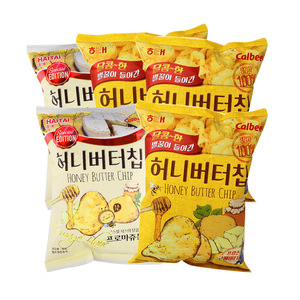 韩国进口海太蜂蜜黄油奶酪薯片60g卡乐比零食小吃休闲食品