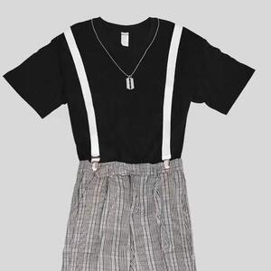 蔡徐坤同款衣服背带裤cos抖音恶搞打篮球的鸡小黑子太美战衣坤坤