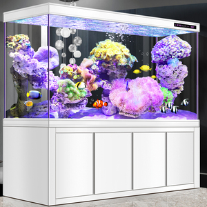 鱼缸水族箱底滤超白玻璃2024新款中大型客厅家用龙鱼缸生态免换水