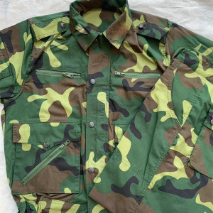 小华渡边梁淘宝老式87式迷彩服带后兜屁兜老款退伍八七式正版军套装