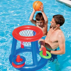 新款创意水上充气篮球游泳池水上排球手球门成人儿童充气戏水玩具