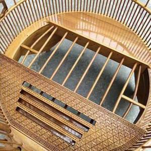 全竹广式鸟笼名家广笼清远笼高档画眉竹制母小号精品大号手工配套