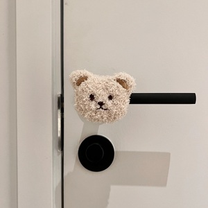 小熊防撞门档门把手玩偶儿童房门后把手静音缓冲防磕碰墙壁保护垫