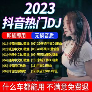 汽车载u盘歌曲无损高音质抖音流行热歌车用劲爆DJ舞曲d亅音乐优盘
