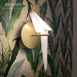 荷兰Moooi后现代创意千纸鹤小鸟客厅卧室过道壁灯设计师样板房灯