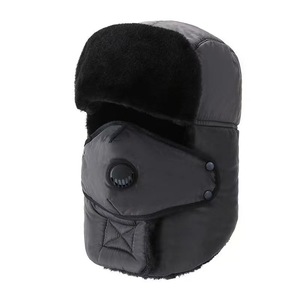 和平精英老六帽子cosplay服骑车护耳带口罩保暖护脸雷锋帽加厚 绒