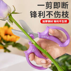 日本进口花艺剪刀鲜花店家用修花枝剪园艺师专用花卉工具插花剪子