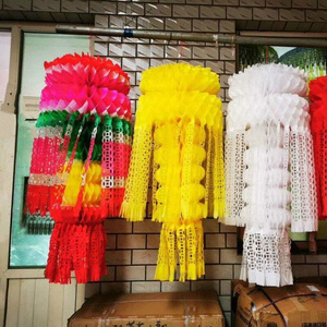 抖音纸d幡球翻纸殡葬 引魂幡 用品吊祭祀白事清明灯笼坟飘拉花烧