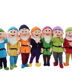 七个小矮人卡通人偶服装行走动漫活动表演演出道具公仔玩偶衣服