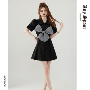 【ANY SPOOR】小众设计师2023夏季新款蝴蝶结连衣裙73BA30
