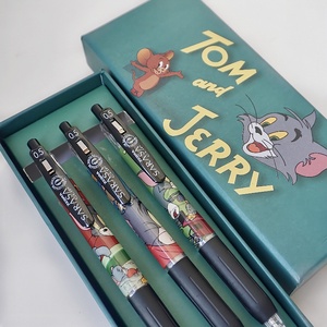 日本ZEBRA斑马中性笔JJ15猫和老鼠限定DIY汤姆杰瑞学生按动黑水笔