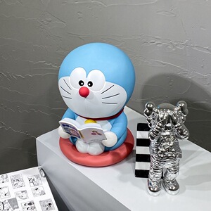 哆啦a梦看书大号台灯摆件漫叮当猫机器猫画周边手办生日礼物女孩