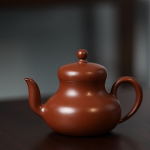 谢华紫砂壶思亭壶潮州朱泥手拉壶国大师工夫茶壶