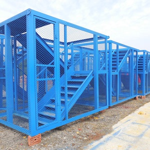 安全梯笼防护爬梯建筑工地施工操作平台基坑箱体桥梁安全通道高墩