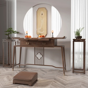 实木佛台供桌香案家用客厅香火桌现代简约供台佛桌中式佛堂玄关桌