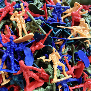 海湾战争玩具小士兵二战人军队套装模型事打仗塑料战斗古代的玩具