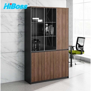 HiBoss办公家具文件柜板式办公柜储物柜简约资料柜档案柜右三门文