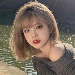 假发女短发减龄砂金色波波头假发套蓬松高颅顶仿全真人自然全头套