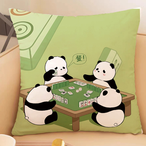 熊猫卡通抱枕家居办公室靠垫午睡靠枕个性抱枕套汽车沙发装饰枕