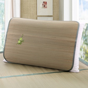 天然蔺草席天然凉席枕套成人枕头片健康透气夏季枕头巾单个冰丝垫