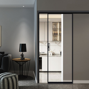 生活加油站90淘宝厨房单轨单扇吊趟门卫生间推拉门阳台隔断钛镁铝