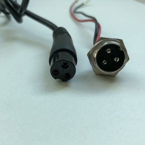 电动车充电器电源线24v36v48v60v锂电k池瓶哈雷插头航空头圆孔三