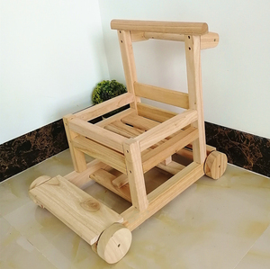 老式婴儿学步车手推车三合一 宝宝多功能实木质学步车6到18个月小