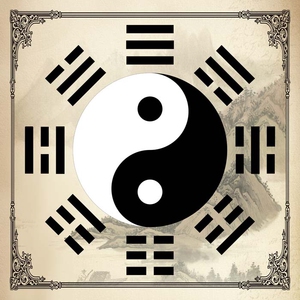 先天八卦 后天八卦 太极图 阴阳鱼 八卦图 卦象易学周易装饰挂图