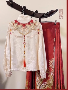 新品敬酒服新娘新中式国风改良汉服红色马面裙女2024新款套装订婚