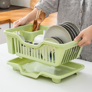 厨房台面碗架碗碟架沥水篮置物架塑料家用放碗筷收纳盒碗盘沥水架