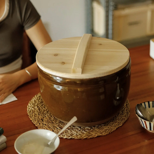 甜酒酿容器发酵醪糟米酒缸盆米缸陶瓷老式土陶面缸家用腌肉腌菜缸