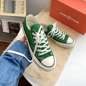 allstar匡威森林绿低帮帆布鞋女2023年夏季新款1970s休闲百搭板鞋