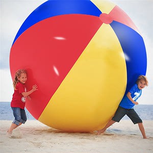新充气戏水球沙滩排球体智能大球游泳池彩色沙滩球团建益智互动球