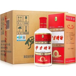 新疆白酒伊犁伊力特曲十年伊利酒绵柔型伊力特52度500ml*6粮食酒