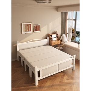 IKEA宜家折叠床双人床互不打扰主卧1米8成人家用铁床出租房1米5小