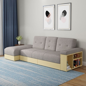下面带抽屉的沙发小户型省空间可折叠多功能沙发床坐卧两用带储物