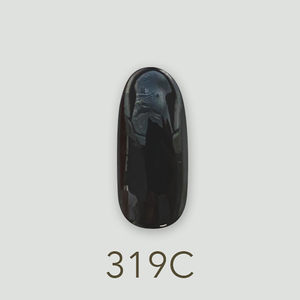 日本MD光疗甲油胶319C黑纱透明黑色琉璃窗系列美甲店专用