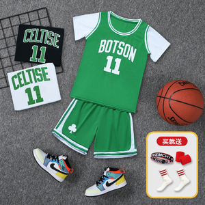 李宁联名欧文11号球衣科比儿童篮球服套装男童库里速干詹姆斯短袖