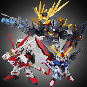 乐高高达模型sd强袭自由拼装q版独角兽达菲尼克斯bb战士拼装手办