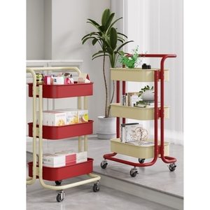 IKEA宜家小推车置物架厨房落地可移动多层卫生间浴室婴儿卧室收纳