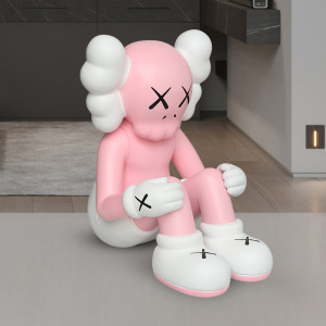 潮玩暴力熊摆件坐姿网红kaws手办芝麻街大型落地公仔大号玩偶潮牌