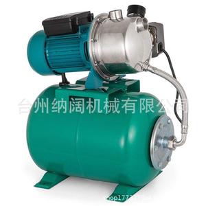 跨境不锈钢浅井喷射泵1.6Hp花园增压泵带压力罐抽水泵110V气罐泵