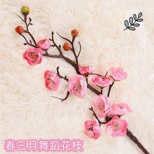 春三月舞蹈花枝道具寒依疏影手拿花仿真梅花枝条桃花干花舞台道具