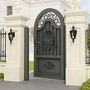 铝合金欧式庭院门别墅大门现代不锈钢乡村自建房院子门铁艺花园门