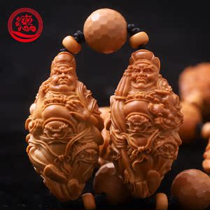 四大天王 猴头小星球 纯手工橄榄核雕刻文玩橄榄核手串