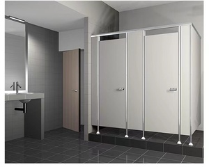 厕所隔断板公共卫生间淋浴房防水抗倍特pvc蜂窝板简易工装实惠门