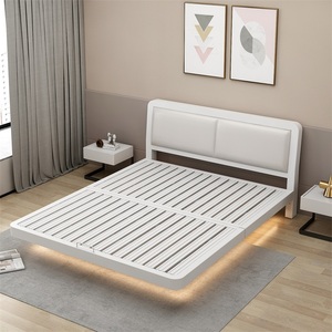 铁艺床双人床1.8米简约现代1.5m铁床加厚悬浮床单人床出租屋床架