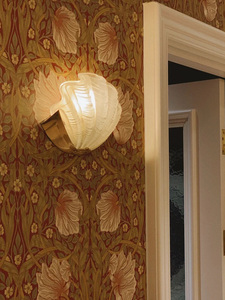 创意黄铜壁灯外贸出口法式客厅卧室过道玄关贝壳玻璃个性装饰灯具